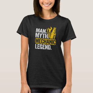 Mens Man Myth Mechanic Legend Car Guy Garage Dad M T-Shirt