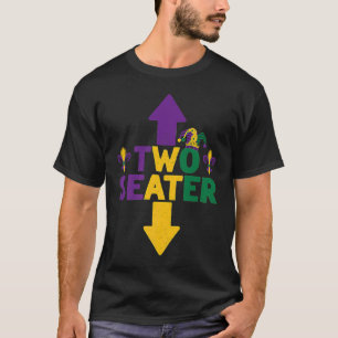Mens Mardi Gras Two Seater Adult Humour Mardi Gra T-Shirt