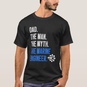 Mens Maritime Engineering Marine Engineering Marin T-Shirt
