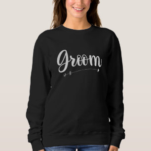 Mens Marriage Groom Engagement Wedding Couple Prop Sweatshirt