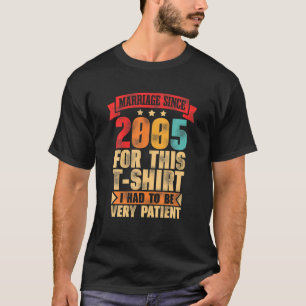 Mens Marriage Since 2005 16Th Wedding Anniversary T-Shirt