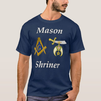 Mens Masonic Shriner Split T  Mason Shrine Noble T-Shirt