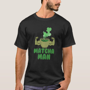 Mens Matcha Man Green Tea Leaves Japan Humour T-Shirt