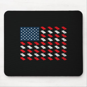 Mens matching cornhole american flag july 4th mouse pad