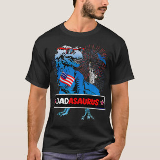 Mens Matching Family 4th of July Patriotic DADASAU T-Shirt