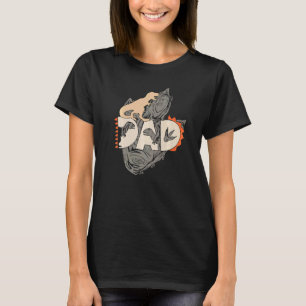 Mens Matching Family Dadasaurus Footprint Father's T-Shirt