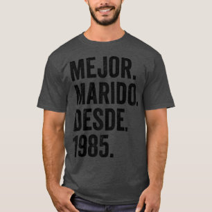 Mens Mejor Marido Desde 1985 37th wedding anniver T-Shirt
