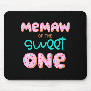 Mens Memaw Of The Sweet One First Birthday Mouse Pad