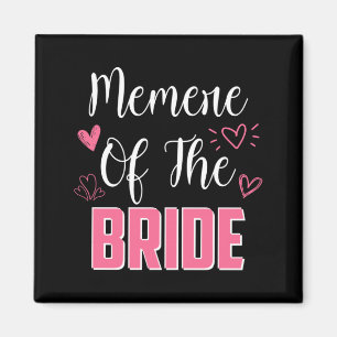Mens Memere Of The Bride Family Wedding Party Wife Magnet