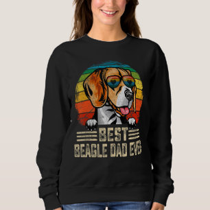 Mens Men Best Beagle Dad Ever Vintage Father's Day Sweatshirt
