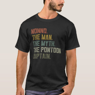 Mens Men Sailing Boat Nonno Pontoon Apparel Boatin T-Shirt