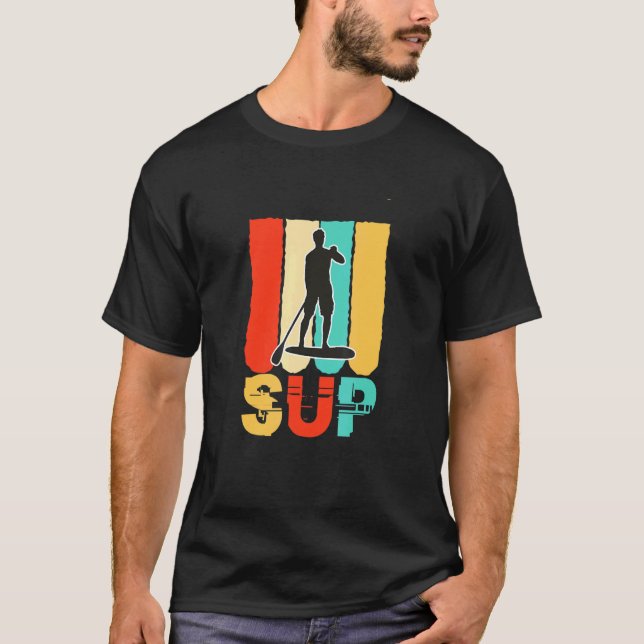 Mens Men Sup Stand Up Paddling Surfer Surfing Men T-Shirt (Front)