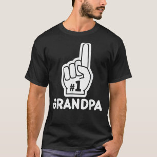 Mens Mens 1 Grandpa   Number One Father's Day 2 T-Shirt