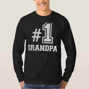 Mens Mens 1 Grandpa Number One Father's Day T-Shirt