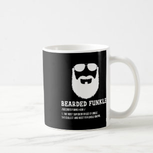 Mens Mens Bearded Uncle Dad Bearded Funkle Funny U Coffee Mug