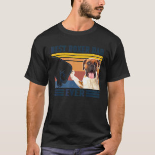Mens Mens Best Boxer Dad Ever  Dog  Father's Day T-Shirt