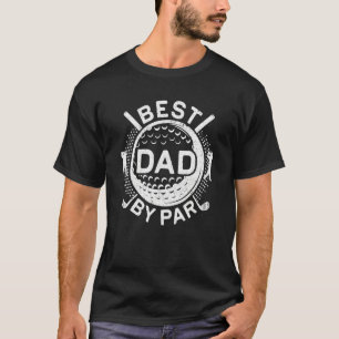 Mens Mens Best Dad By Par  Disc Golf Vintage Frisb T-Shirt