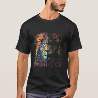 Mens Mens Best Dad Ever Lion  T-Shirt