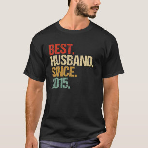 Mens Mens Best Husband Since 2015 6Th Wedding Anni T-Shirt