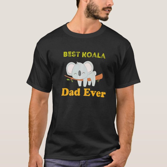 Mens Mens Best Koala Ever Daddy Koala Bear Animal  T-Shirt (Front)