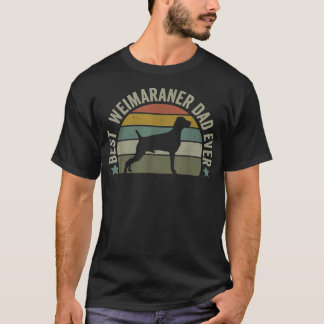 Mens Men's Best Weimaraner Dad Dog , Funny Fathers T-Shirt