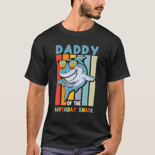Mens Mens Daddy Of The Shark Birthday Dad Matching T-Shirt