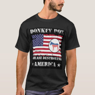 Mens Mens Donkey Pox The Disease Destroying Americ T-Shirt