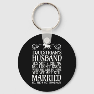 Mens Mens Equestrians Husband Funny Horseback Ridi Key Ring