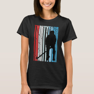 Mens Mens Field Hockey 34th Birthday Player Motiva T-Shirt