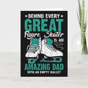 Mens Mens Figure Skates Father's Day Sport Figure Card