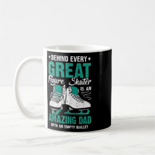 Mens Mens Figure Skates Father's Day Sport Figure Coffee Mug