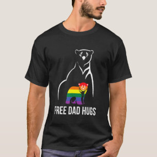 Mens Mens Free Dad Hugs Gay Pride Lgbt Rainbow Men T-Shirt