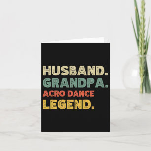 Mens Mens Funny Husnd Grandpa Biathlon Legend Vint Card