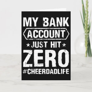 Mens Mens My Nk Account Just Hit Zero Cheer Dad Ch Card