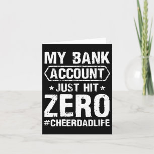 Mens Mens My Nk Account Just Hit Zero Cheer Dad Ch Card