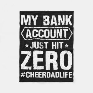 Mens Mens My Nk Account Just Hit Zero Cheer Dad Ch Fleece Blanket