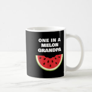 Mens Mens One In A Melon Grandpa Fun Watermelon Qu Coffee Mug
