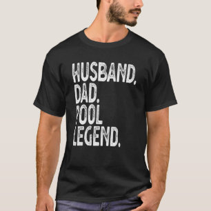 Mens Mens Pool Player Billiards Husband Dad Pool T-Shirt