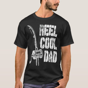 Mens Mens Reel Cool Dad  Fishing Daddy Father's Da T-Shirt