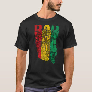 Mens Mens Strong Black Dad King African American T T-Shirt