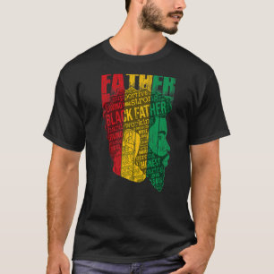 Mens Mens Strong Black Father African American Nat T-Shirt