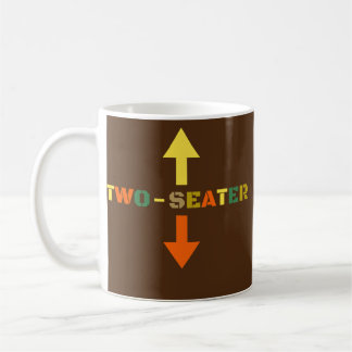 Mens Mens Two Seater Funny Fathers Day  Coffee Mug
