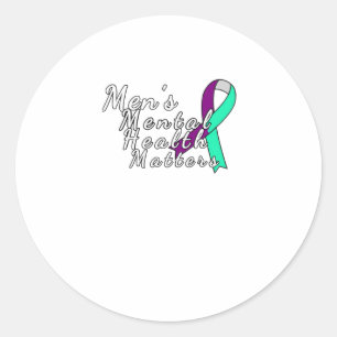 Men's Mental Health Blended Ribbon Sticker 