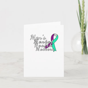 Men's Mental Health Blended Ribbon Sticker Card