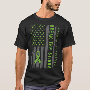 Mens Mental Health S Fight Stigma Mental Health Aw T-Shirt