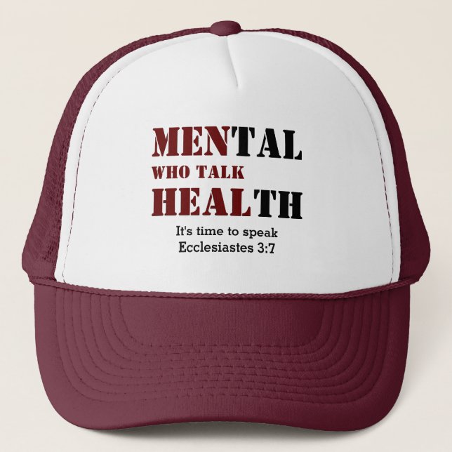 Mens Mental Health Trucker Hat (Front)