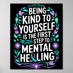 Mens mental mental health awareness prevent poster