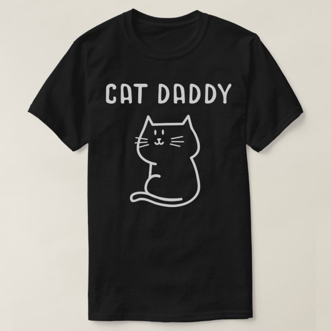 Mens Meow Cat Father Best Daddy Ever Papa Paw Love T-Shirt (Design Front)