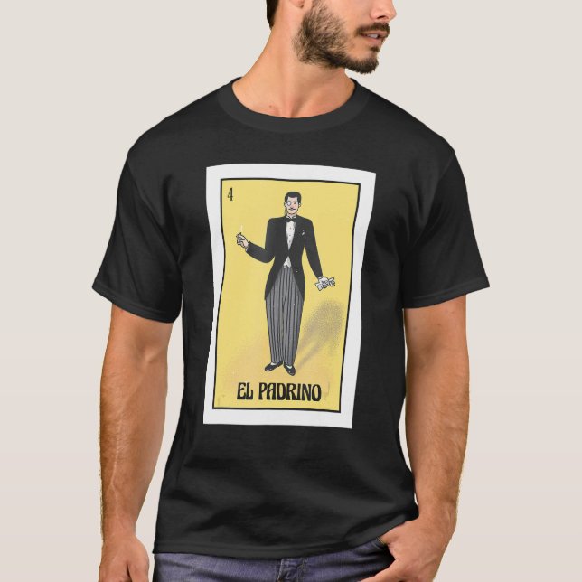 Mens Mexican Bingo Regalo Para El Padrino De Boda T-Shirt (Front)