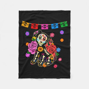 Mens Mexican Dog Day Of The Government Agencyd Fleece Blanket
